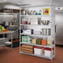 Thumbnail image #2 for EAGLEbrite 5-Tier Wire Add-On Shelving Unit with QuadTruss Shelves, 72