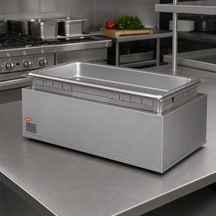 Product image #2 for Hatco Drop-In Rectangular Heated Well, Non-Insulated, Full-Size Pan, High Watt, Stainless Steel