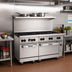 Thumbnail image #2 for Vulcan Endurance 60-Inch Natural Gas Commercial Range with 10 Open Burners and 2 Standard Ovens