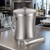 Thumbnail image #2 for American Metalcraft 34 oz. Double-Wall Stainless Steel Ice Bucket with Ice Tongs, Satin Finish