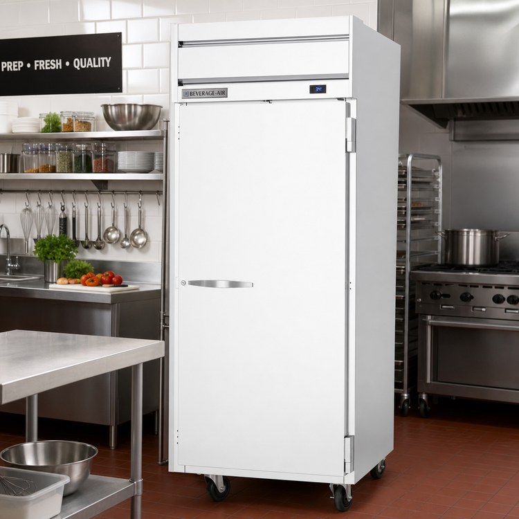 Product image #2 for Beverage-Air Horizon Series Top Mount Reach-In Refrigerator, 1 Section, 30.76 Cu. Ft., Right-Hand Solid Door