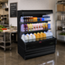 Thumbnail image #2 for Howard-McCray Ovation Series 39-Inch Black Dairy Open Merchandiser with 2 Rows of LED Shelves, Remote Refrigeration