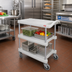 Thumbnail image #2 for Metro myCart Series 3-Shelf Polymer Utility Cart with Open Base, Gray