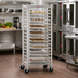 Thumbnail image #2 for Metro RS3 Mobile Full-Height Side-Load Wire Bun Pan Rack, 20-Pan Capacity, 18 x 26 Inch