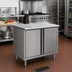 Thumbnail image #2 for Eagle Spec-Master Enclosed Base Work Table with Hinged Doors, 36 x 30 Inch, 14/304 Stainless Steel Flat Top