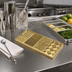 Thumbnail image #2 for Krowne Brass Ice Design Plate, 8 Inch W x 4 Inch D, 10 mm Thick