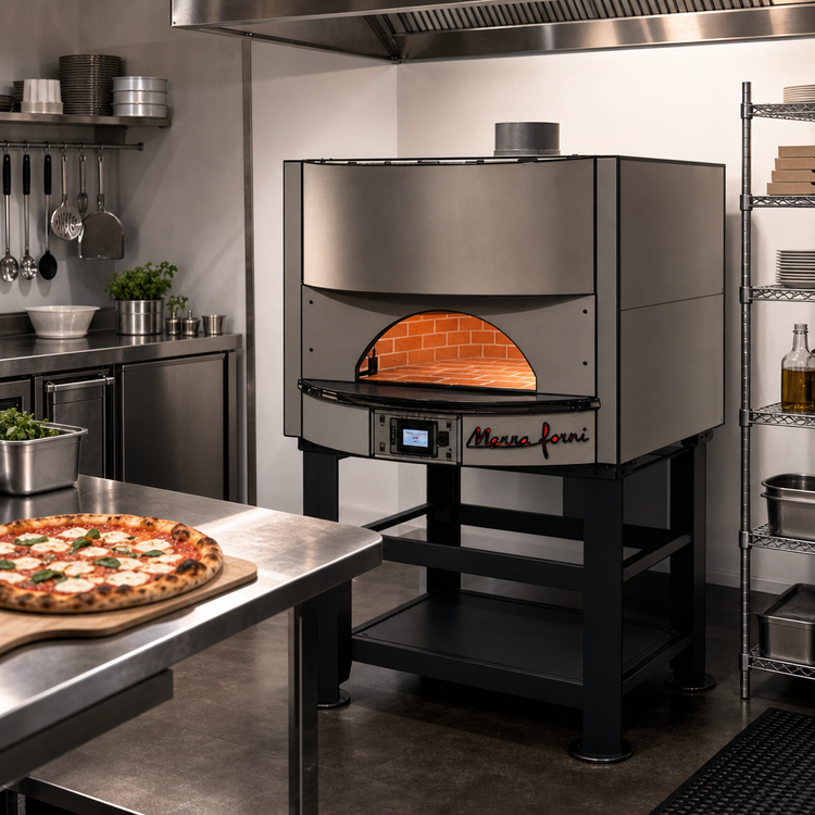 Product image #2 for Marra Forni MS42-31G 42" x 31" Square Gas-Fired Brick Pizza Oven with Steel Stand