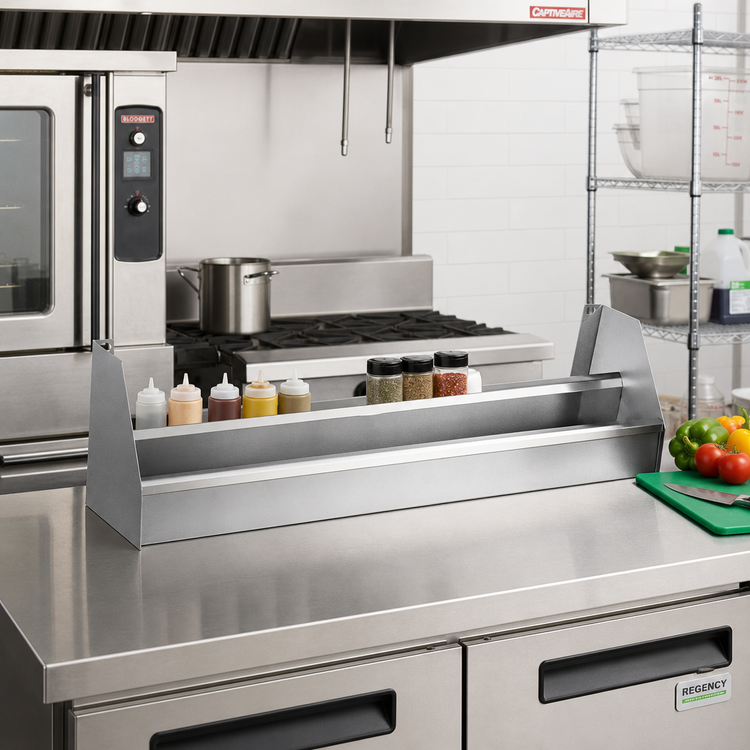 Product image #2 for CHOICE Double Stainless Steel Speed Rail, 53 Inch W x 10 Inch D