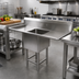 Thumbnail image #2 for John Boos Pro-Bowl 1-Compartment Stainless Steel Sink with Left and Right Drainboards, 18 x 24 x 14-Inch Bowl