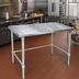 Thumbnail image #2 for John Boos Stallion 60-Inch x 36-Inch 16-Gauge 300-Series Stainless Steel Flat Top Work Table with Galvanized Base