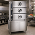Thumbnail image #2 for Crown GC-3 Three Compartment Full-Size Gas Pressure Steamer with Cabinet Base