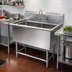 Thumbnail image #2 for John Boos Pro-Bowl 2-Compartment Stainless Steel Sink with 30