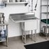 Thumbnail image #2 for Advance Tabco 1-Compartment Fabricated Sink with Left-Hand Drainboard, 18 x 18 x 14 Inch Bowl