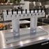 Thumbnail image #2 for Glastender Countertop Air-Cooled Tee Draft Dispensing Tower with 10 Stainless Steel Faucets