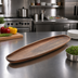 Thumbnail image #3 for American Metalcraft AWLP Large Oblong Acacia Wood Serving Boat Platter