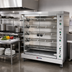 Thumbnail image #2 for Omcan 47-Inch Natural Gas Rotisserie Oven with 5 Spits, 20-Chicken Capacity