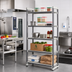 Thumbnail image #2 for Camshelving Elements XTRA High Density Top Rail Stationary Starter Unit, 5-Tier, 18 x 60 x 81 Inches, Speckled Gray