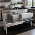 Thumbnail image #2 for Advance Tabco Prestige Uni-Serv 60-Inch Stainless Steel Speed Bar with Right-Side Insulated Ice Bin