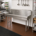 Thumbnail image #2 for BK Resources 72-Inch Triple-Station Freestanding Stainless Steel Hand Wash Sink