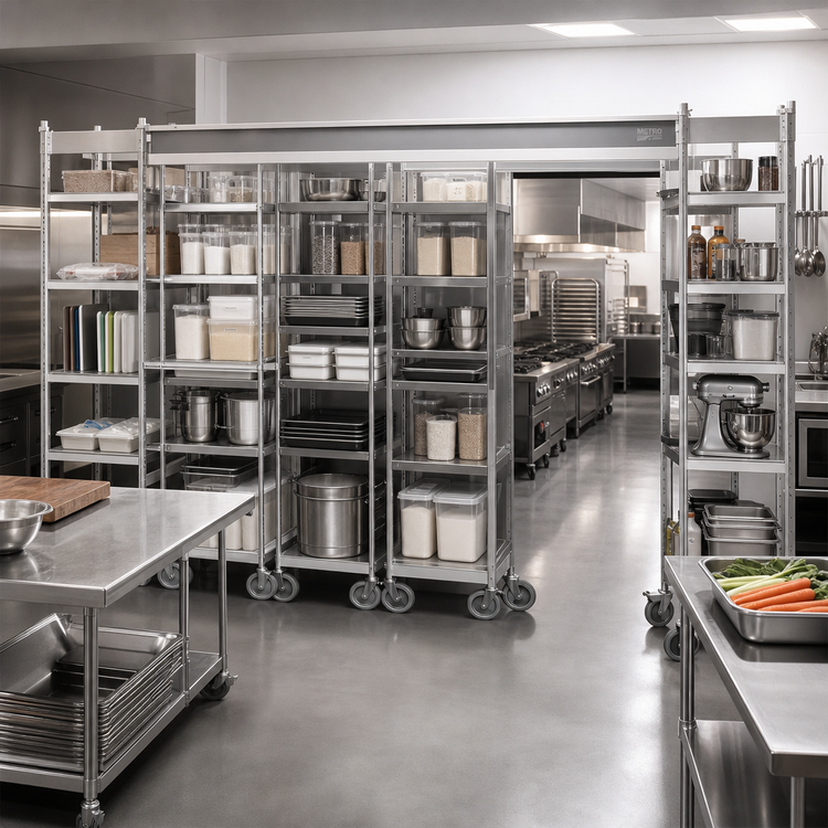 Product image #2 for Metro Top-Track 8 Ft High-Density Storage Track Set
