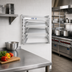 Thumbnail image #2 for Wall Mounted Aluminum Sheet Pan Rack, Side-Load, 6 Full-Size Pan Capacity