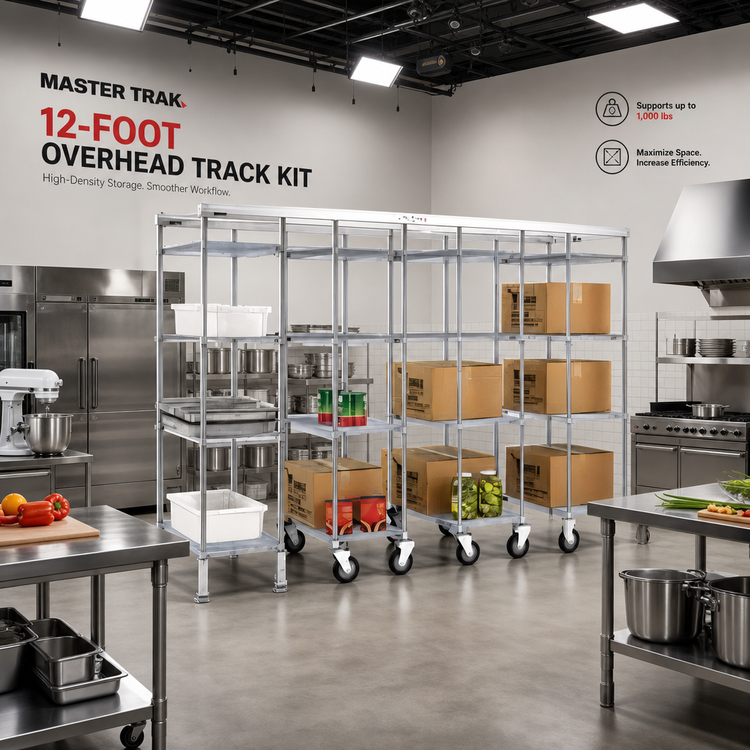 Product image #2 for Master Trak 12-Foot Overhead Track Kit for High-Density Storage System