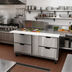 Thumbnail image #3 for Beverage-Air Two-Section Mega Top Refrigerated Prep Table with 4 Drawers, 12-Pan Top, 60-Inch