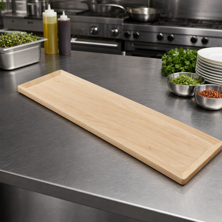 Product image #2 for American Metalcraft Lyselle Collection Rectangular Maple Wood Serving Board, 32 x 8-3/4 x 3/4 Inches