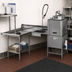 Thumbnail image #2 for Eagle Group Island Soiled Dishtable with Dish Landing Shelf and Pre-Rinse Sink, 108-Inch Machine-to-Corner, Right-to-Left