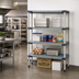 Thumbnail image #2 for MetroMax 4 All-Polymer Add-On Shelving Unit with 4 Open Grid Shelves, 54W x 21D x 74H