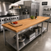 Thumbnail image #2 for John Boos Appalachian Red Oak Blended Rails Edge Grain Island Countertop, 96