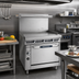 Thumbnail image #2 for Imperial Spec Series 36-Inch Heavy Duty Gas Range with Griddle and Standard Oven