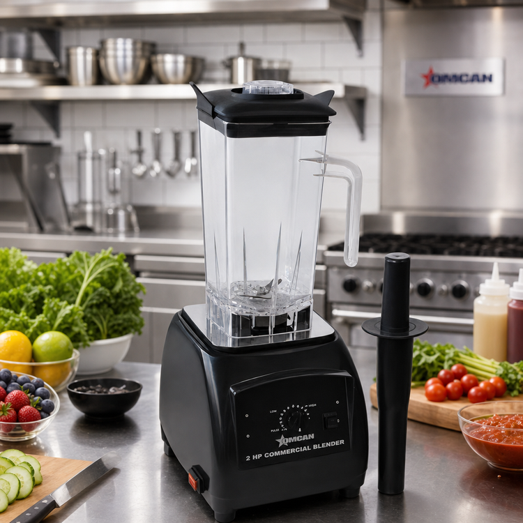 Product image #2 for Omcan 2-Quart Commercial Blender with Variable Speed and Pulse, 2 HP, 110V