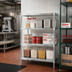 Thumbnail image #2 for BK Resources Stainless Steel Dry Storage Shelving Unit, 55 x 24 x 60 Inches, 3 Adjustable Shelves