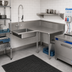 Thumbnail image #2 for John Boos Pro-Bowl Corner Soiled Dishtable with 20 x 20 x 8 Inch Sink Bowl, Right-to-Left, 60 x 60 Inches