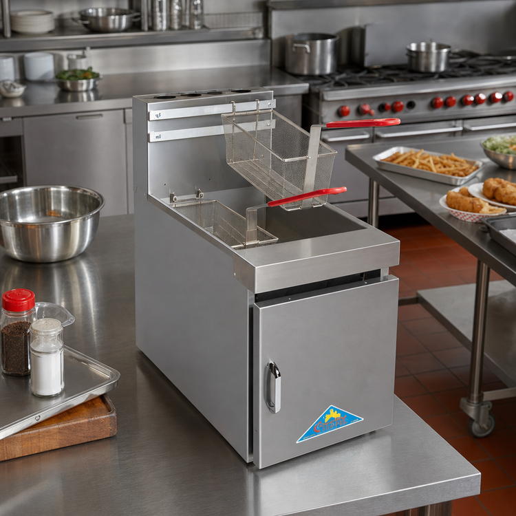 Product image #2 for Comstock-Castle 10HC 11-Inch Countertop Tube-Type Gas Fryer, 24 lb. Fat Capacity