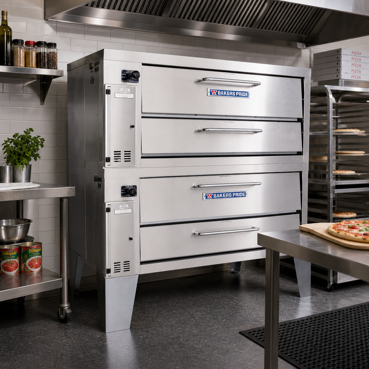 Product image #2 for Bakers Pride Super Deck Series Gas Pizza Deck Oven, 54-Inch Wide, 2-Deck Shallow Depth