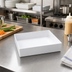 Thumbnail image #3 for American Metalcraft White Rectangular Melamine Bento Box, Box Only