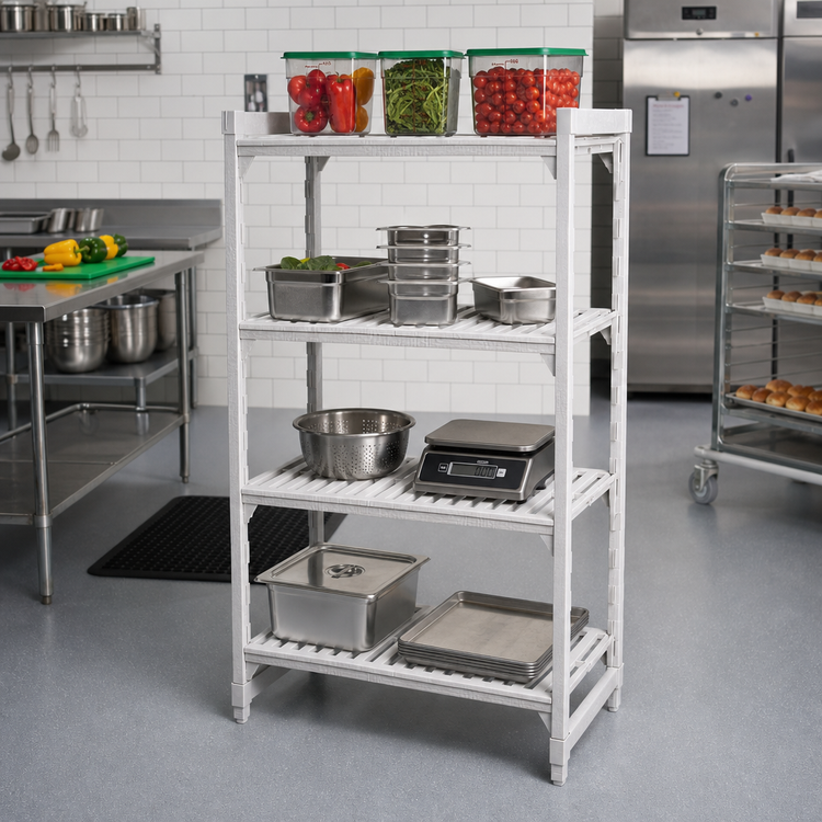 Product image #3 for Cambro Camshelving Premium 4-Shelf Vented Stationary Starter Unit