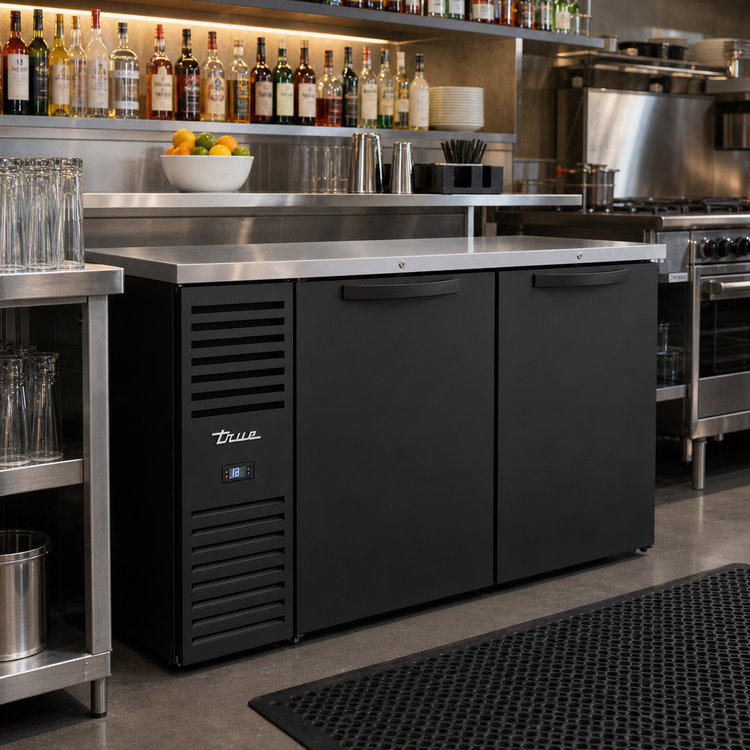 Product image #2 for True Premier Bar TBR60-RI 60-Inch Two-Door Refrigerated Back Bar Cooler
