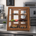 Thumbnail image #3 for Koolmore Slanted Countertop Bakery Display Case, 3.5 Cu. Ft., 3 Tempered Glass Shelves, Double Rear Doors