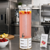 Thumbnail image #2 for Empire Single Round White Acrylic Beverage Dispenser with Ice Chamber
