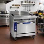 Thumbnail image #2 for Imperial (Middleby) Spec Series IHR-PL36-C 36-Inch Gas Plancha Range with Convection Oven, 1/2-Inch Steel Plate