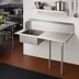Thumbnail image #2 for 26-Inch Straight Soiled Dishtable with Right-to-Left Sink and 20 x 20 x 8-Inch Bowl