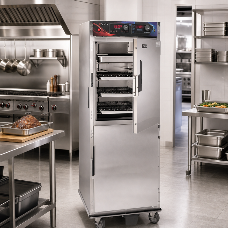 Product image #2 for Cres Cor Roast-N-Hold AquaTemp Gentle Convection Cook and Hold Oven, Full-Height Floor Model, 208V, 3-Phase, 8 kW