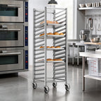 Thumbnail image #2 for Channel Manufacturing 400S Stainless Steel End-Load Bun Pan Rack, 30-Pan Capacity, 2-Inch Spacing, 5-Inch Casters