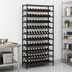 Thumbnail image #2 for Quantum Wire Cradle Commercial Wine Rack Shelving Unit, 36W x 14D x 86H, Black Epoxy Antimicrobial Finish, 153-Bottle Capacity