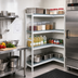 Thumbnail image #2 for Fermostock 4-Tier Corner Expansion Polymer Shelving Kit, 83