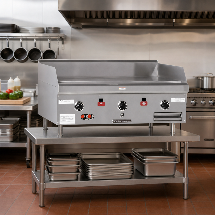 Product image #2 for Southbend HDG-36V 36-Inch High Volume Countertop Gas Griddle with 1-Inch Polished Steel Plate and Integrated Stand