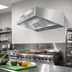 Thumbnail image #2 for Eagle SpecAir HESFA96-54 Short Front Wall Type Make-Up Air Exhaust Hood, 54 Inch